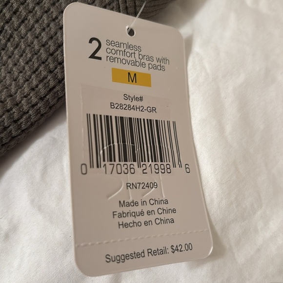 Rene Rofe 2 Seamless Comfort Bras with Removable Pads - Picture 7 of 7